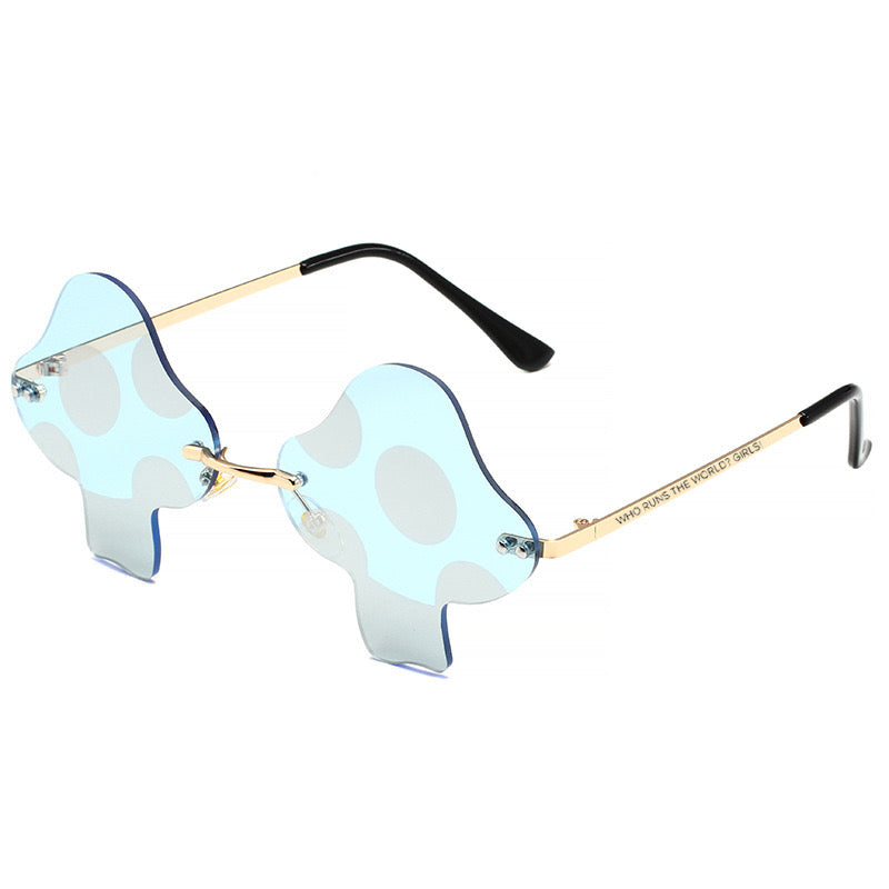 Turquoise glasses mashroom